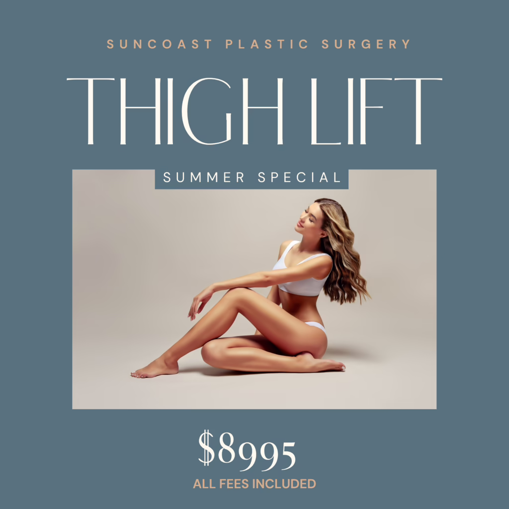 Thigh Lift Plastic Surgery Special Price in Houston of only $8995.